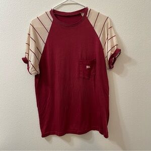 Dragon pocket t shirt red vintage 80s small